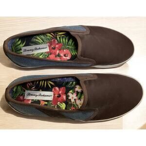 Tommy Bahama Pacific Ridge slip on Mens blue/Brown Lifestyle Sneakers sz 13